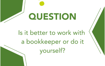 Is it better to work with a bookkeeper or do it yourself?