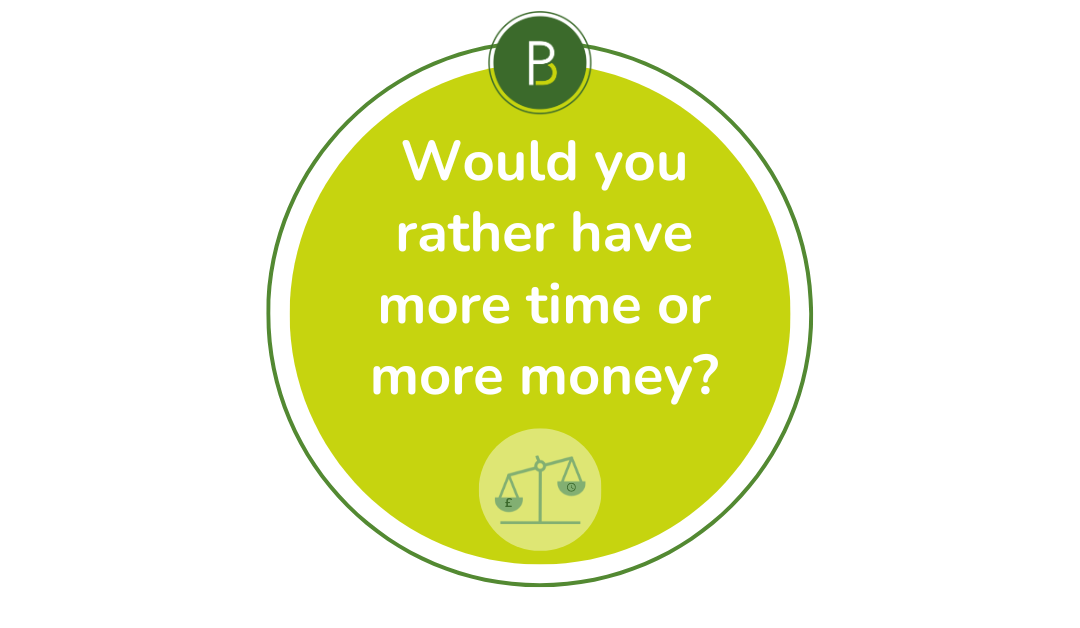 Would you rather have more time or more money?
